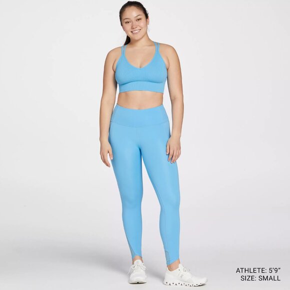 DSG Women's Seamless Strappy Bra in Pacific Azure - Picture 1 of 10